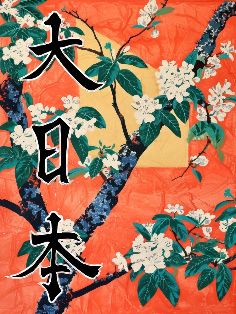 Hokusai  Great Japan Poster Japanese Flowers 21