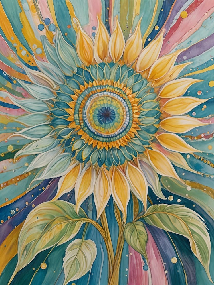 Rainbow Sunflower