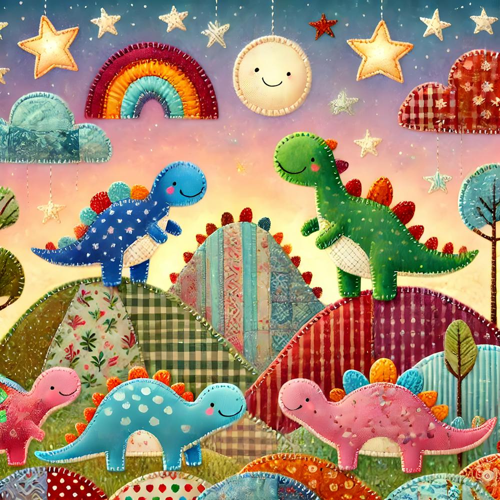 Dinosaurs In The Night Sky