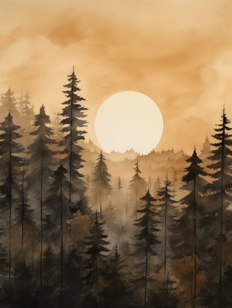 Sunset In The Forest 5