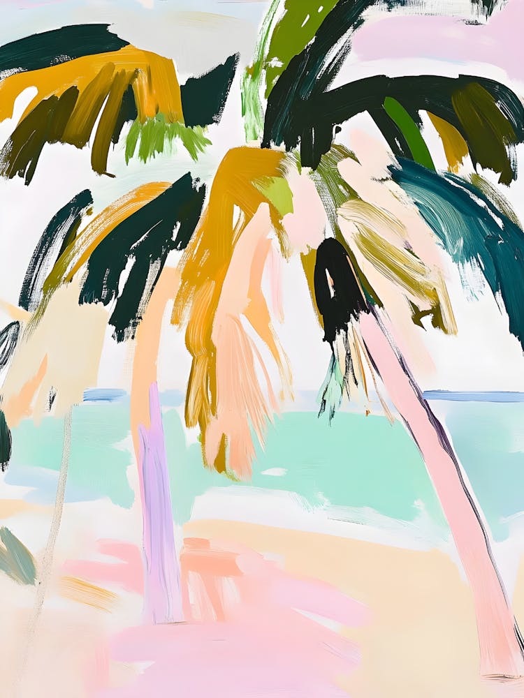 Palm Trees On The Beach 3