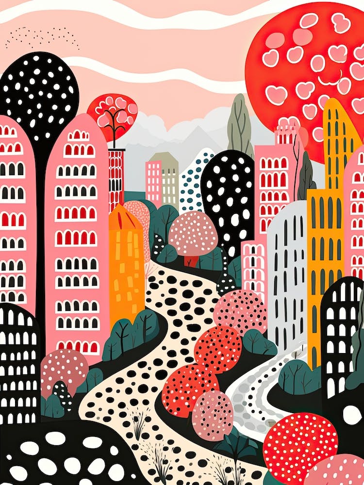 Copenhagen, Illustration In The Style Of Pop Art 2