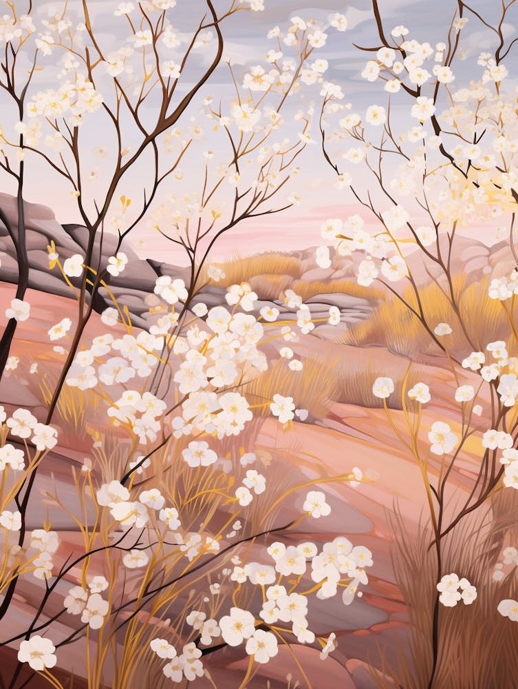 Gypsophila Babys Breath 3 Flower Painting