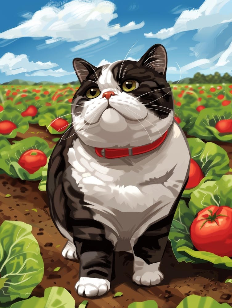 Cat In The Garden 17