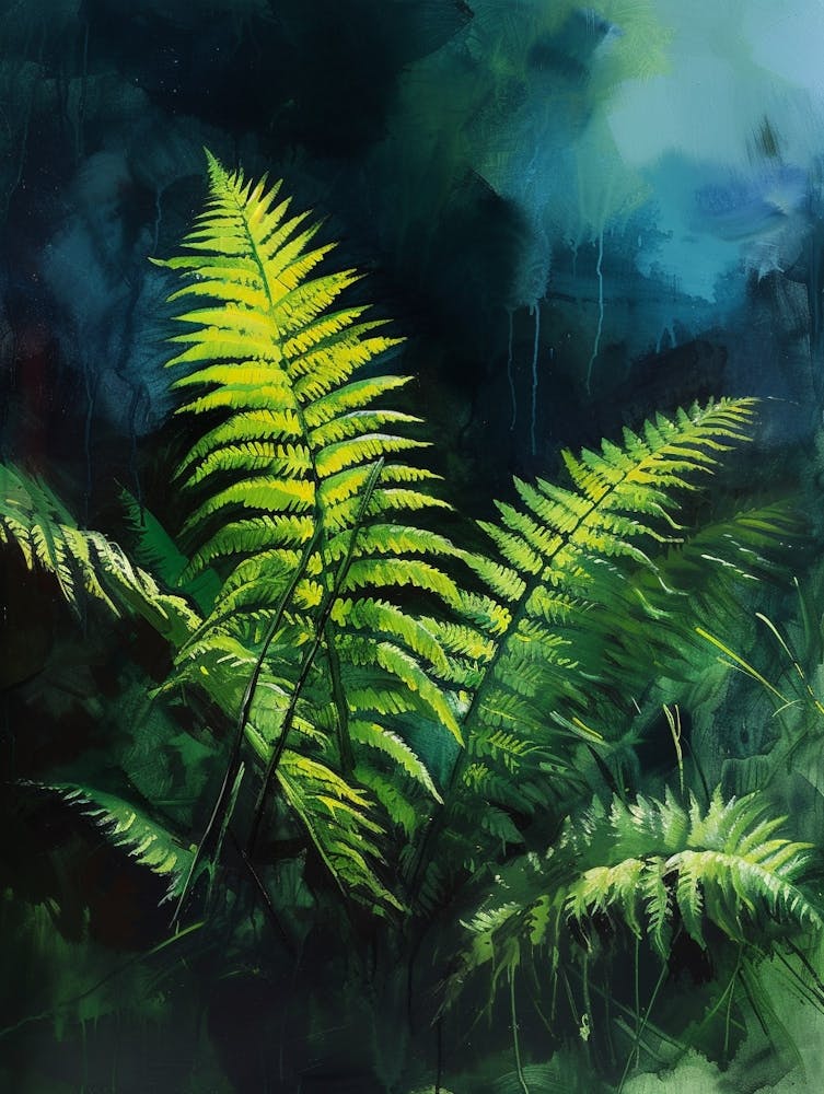 Forked Fern Painting 4