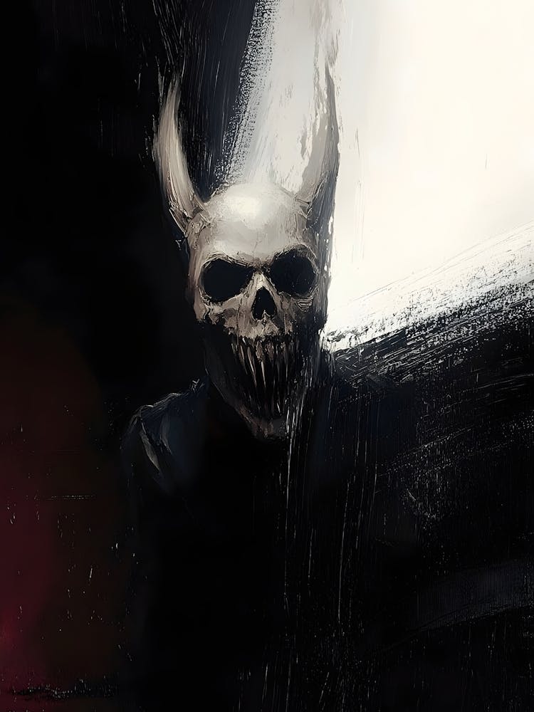 Dark Gothic Demon Skull