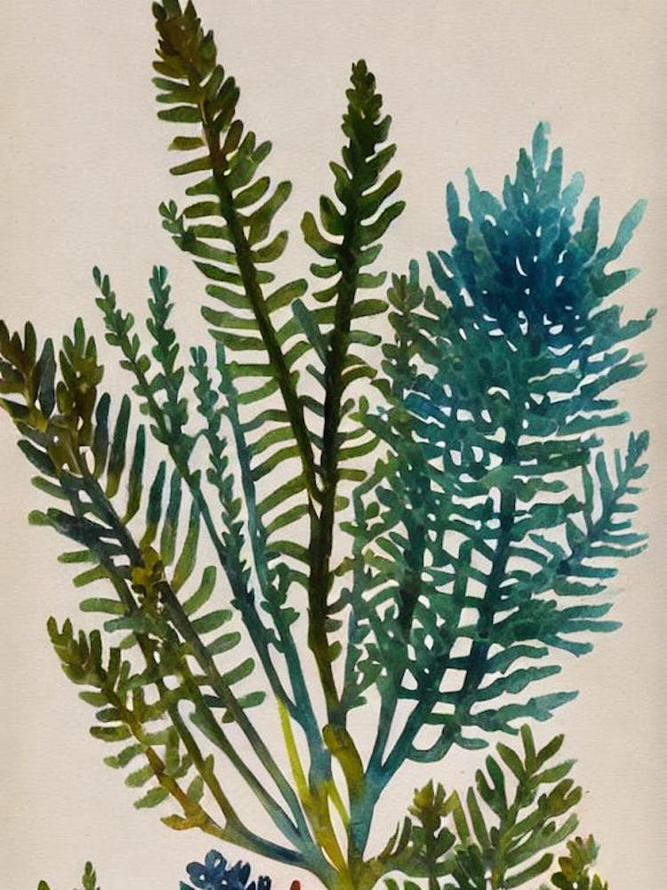Acropora Hoeksemai Vintage Graphic Watercolour