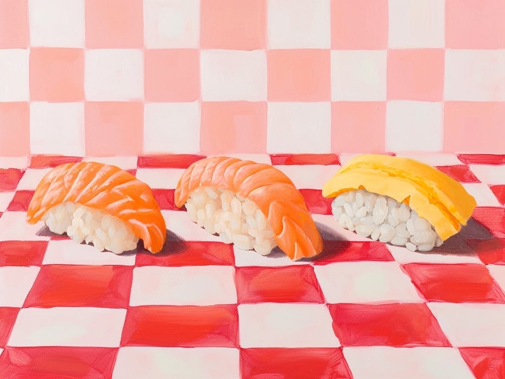 Sushi Pink Checkerboard 2