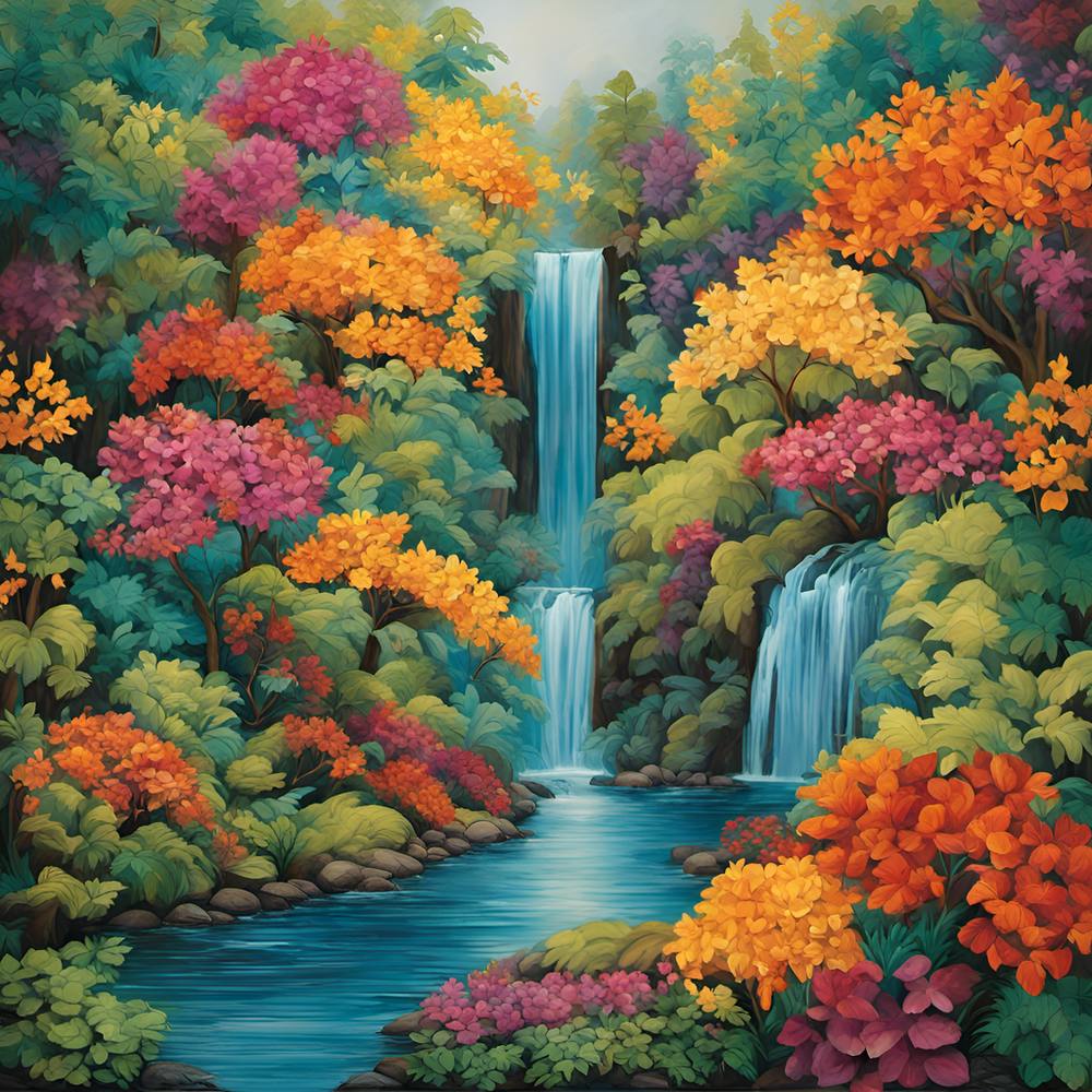 Waterfall In The Forest