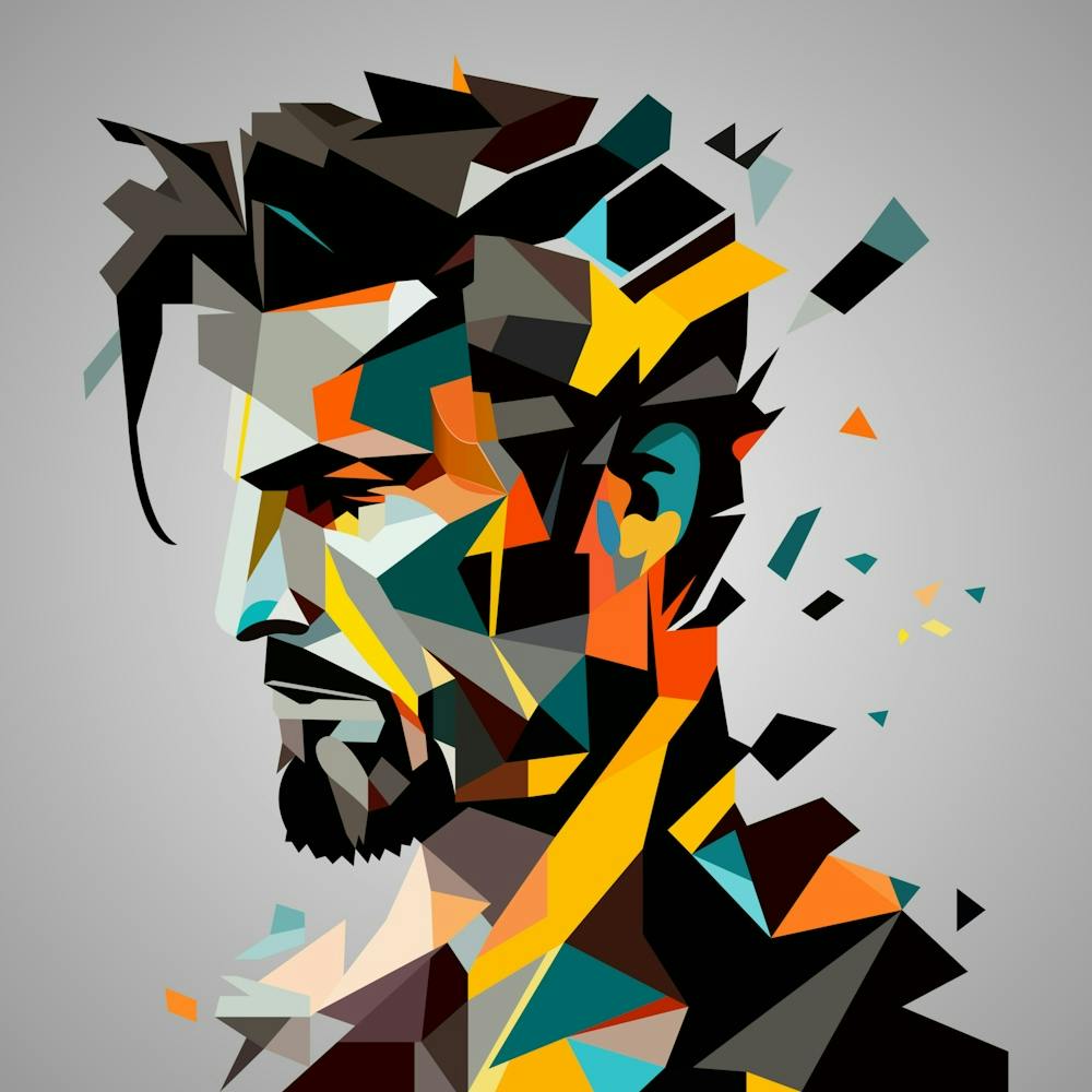 Abstract Portrait Of A Man