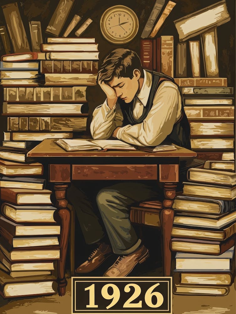 Aihrgdesign A Vintage Education Poster Marking The First Sat 1