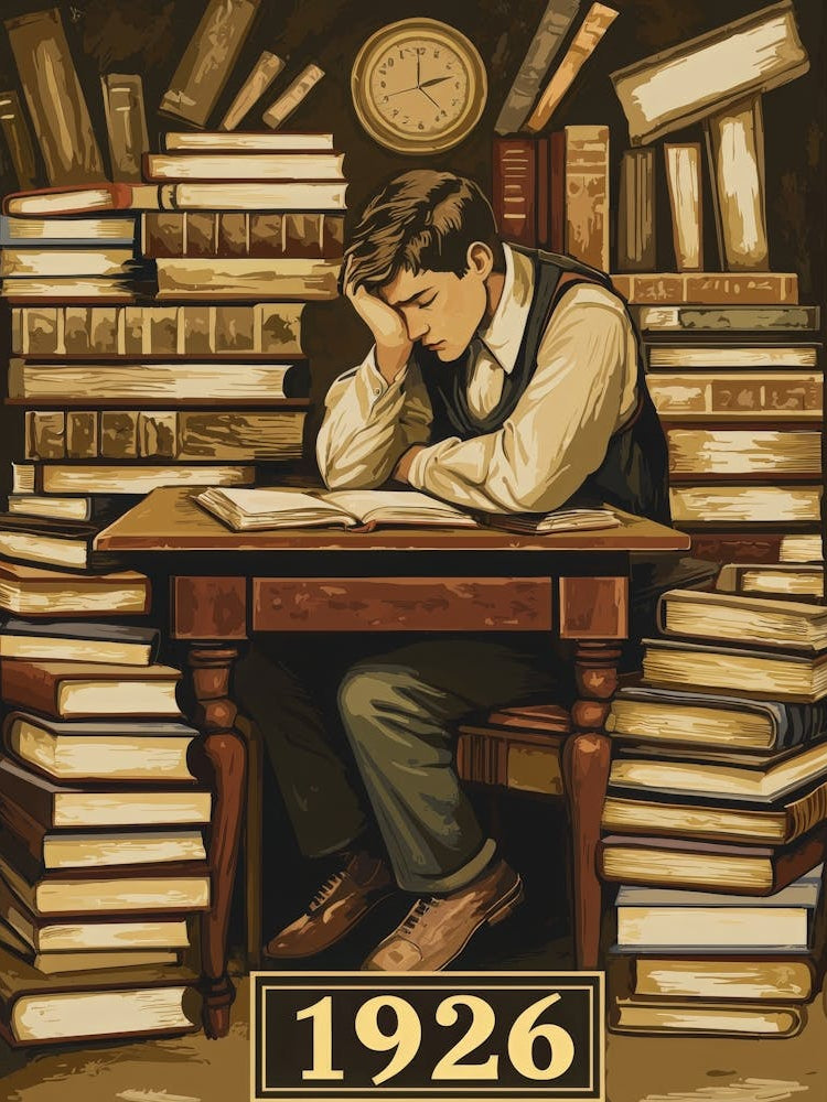 Aihrgdesign A Vintage Education Poster Marking The First Sat 1