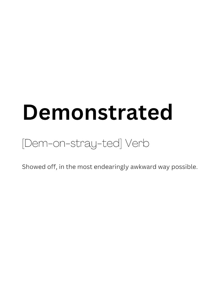 Demonstrated Definition Meaning 1