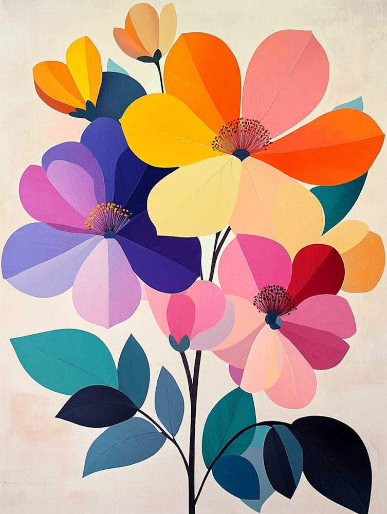 Blumen auf einem Ast 1