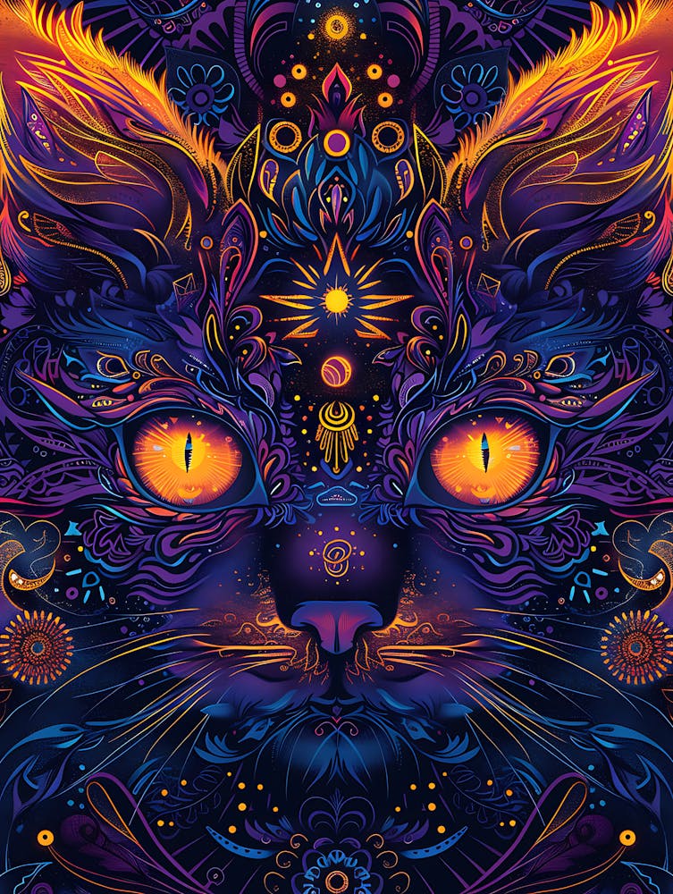 Psychedelic Cat