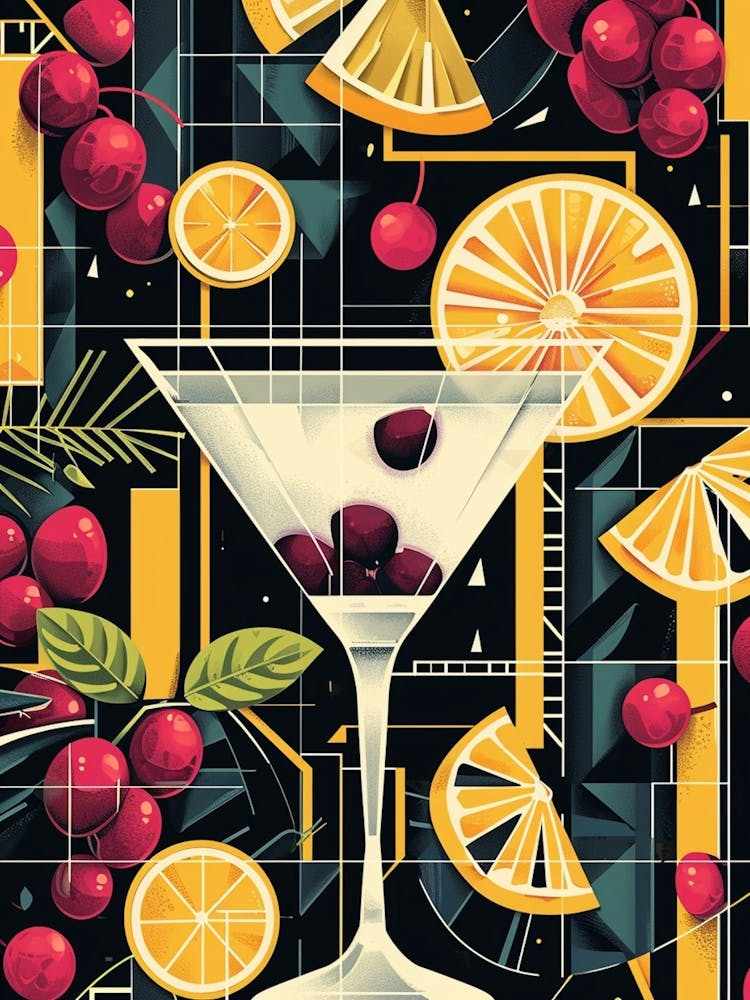 Fruity Art Deco Cocktail 5