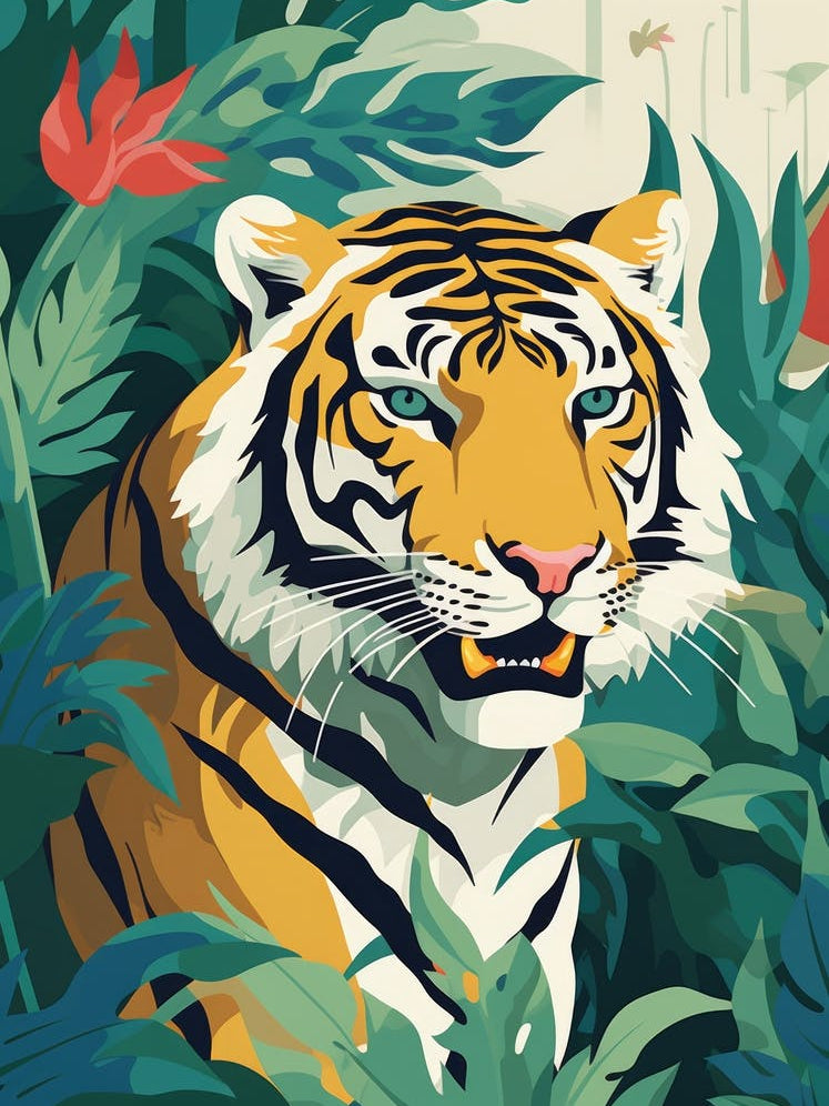 Tiger In The Jungle 41