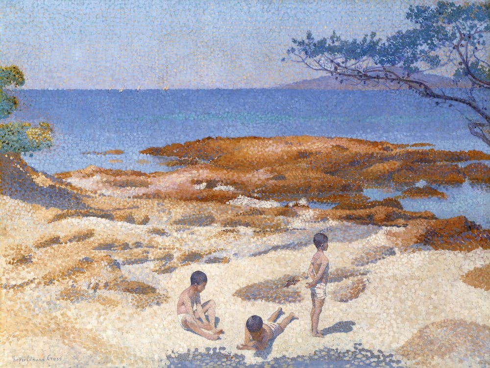Beach At Cabasson, Henri Edmond Cross
