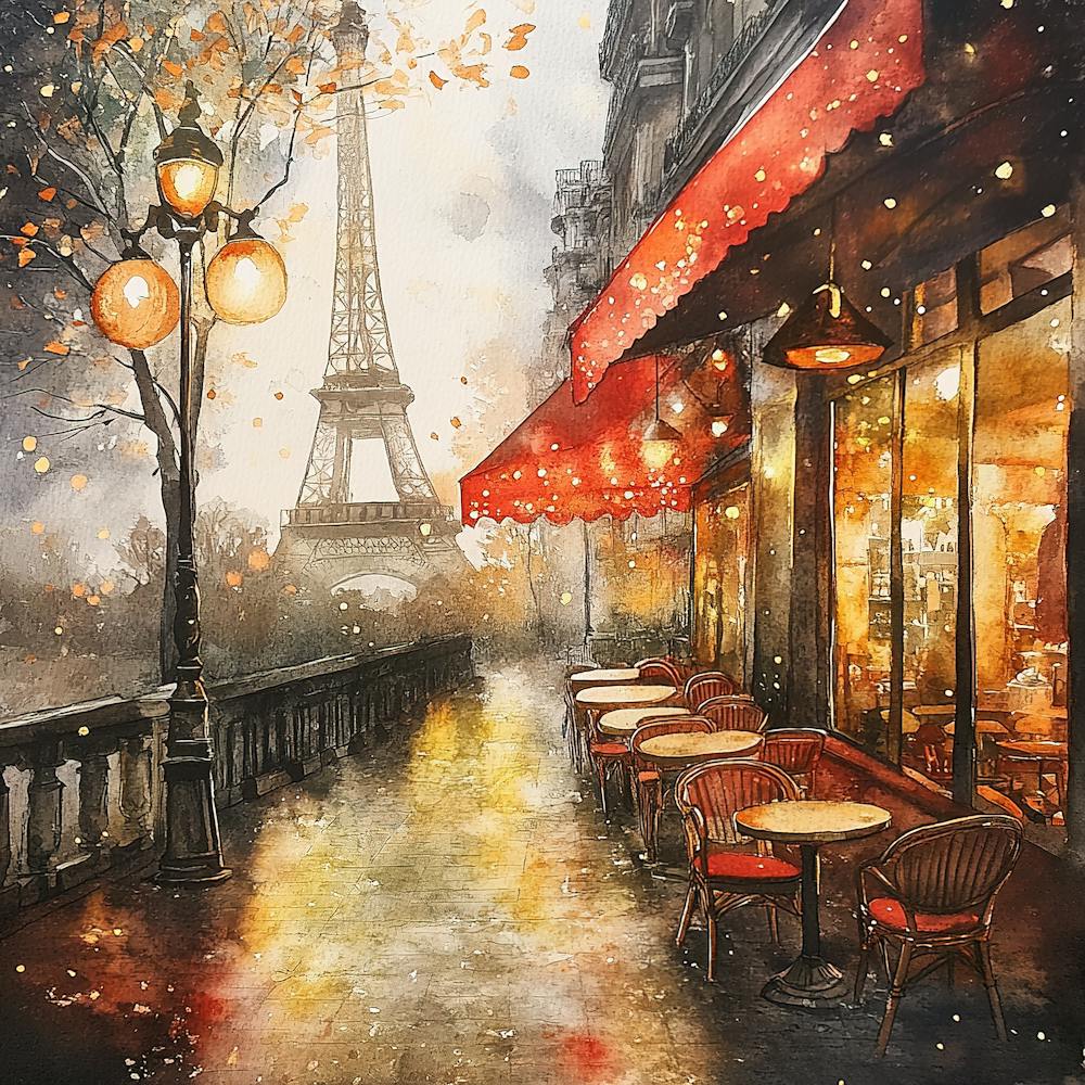 Romantic Paris Cafe 2