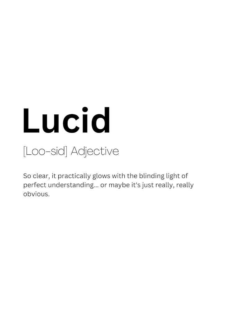 Lucid Definition Meaning