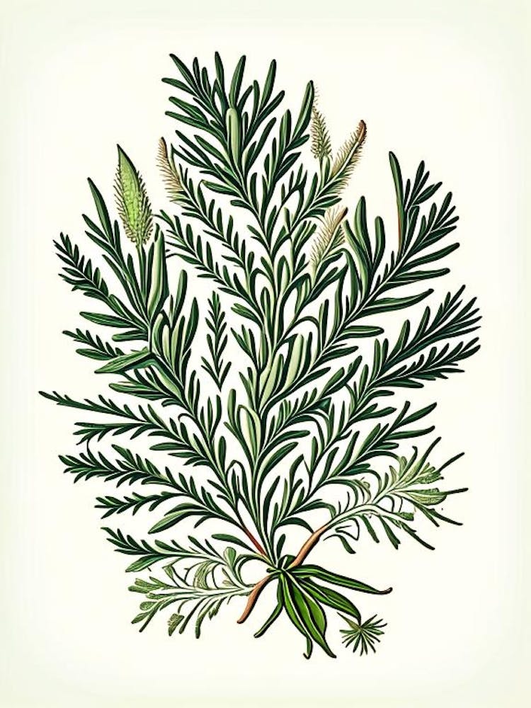 Rosemary Leaf Vintage Botanical 2