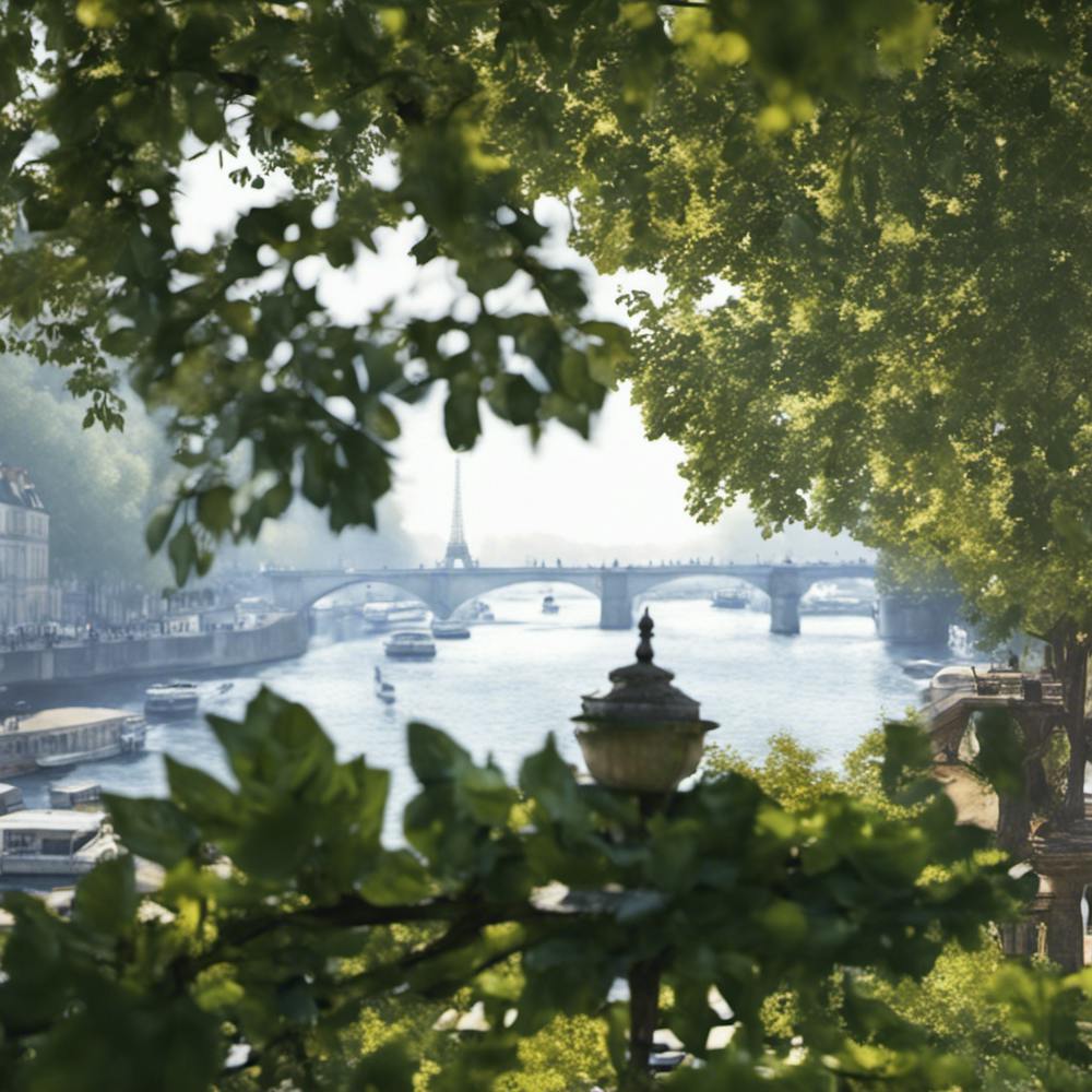 Parisian Street With Quaint Cafés