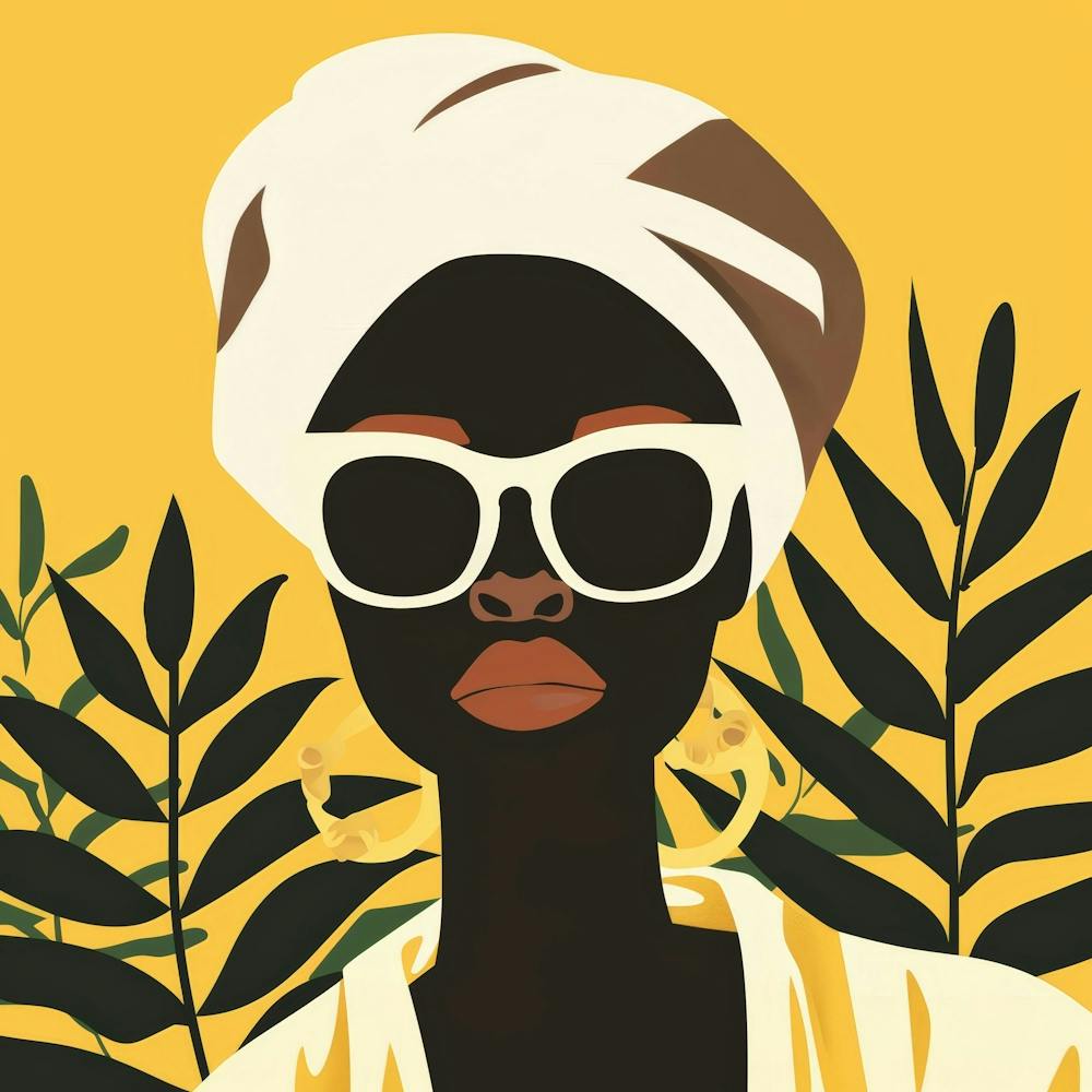 African Woman With Sunglasses 3