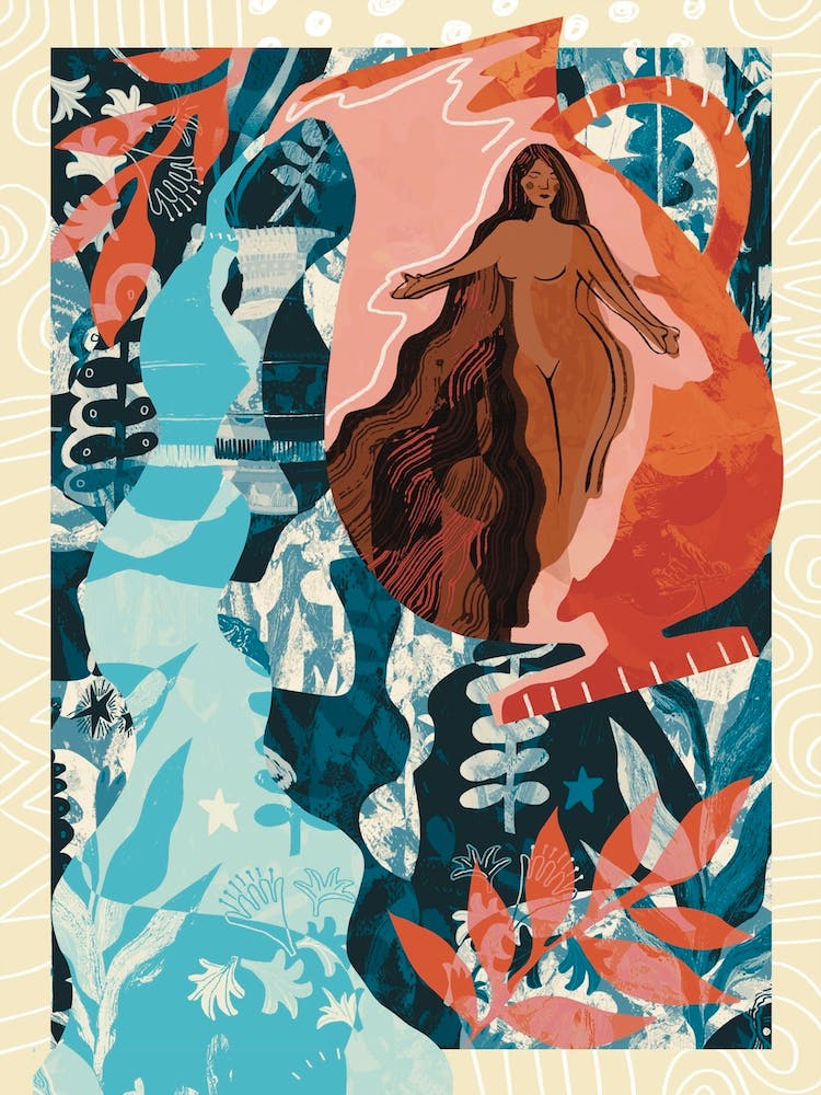 Aquarius Zodiac Illustration
