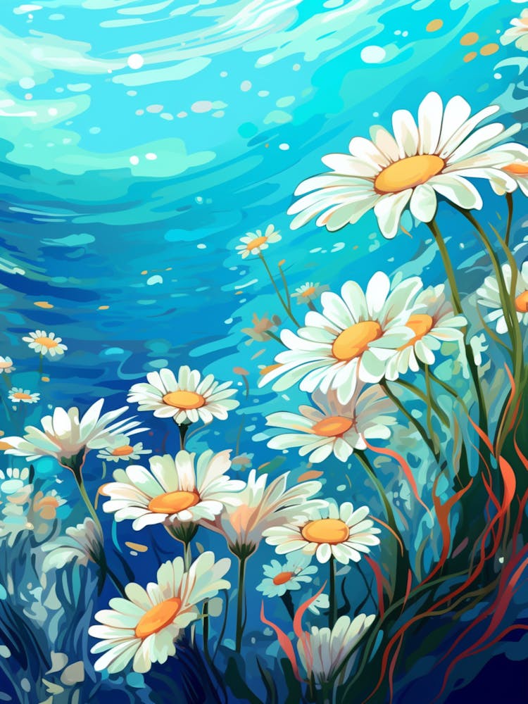 Daisy Wildflower Underwater (3)