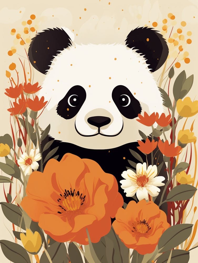 Baby Animal Illustration  Panda 4