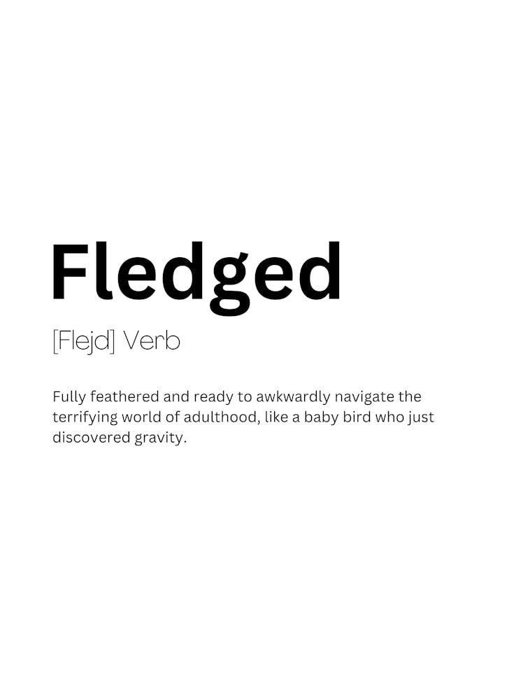 Fledged Definition Meaning 1