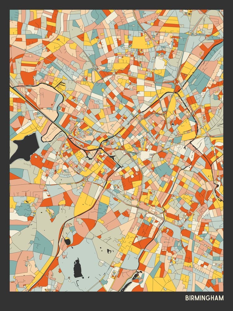 Birmingham England Uk Map