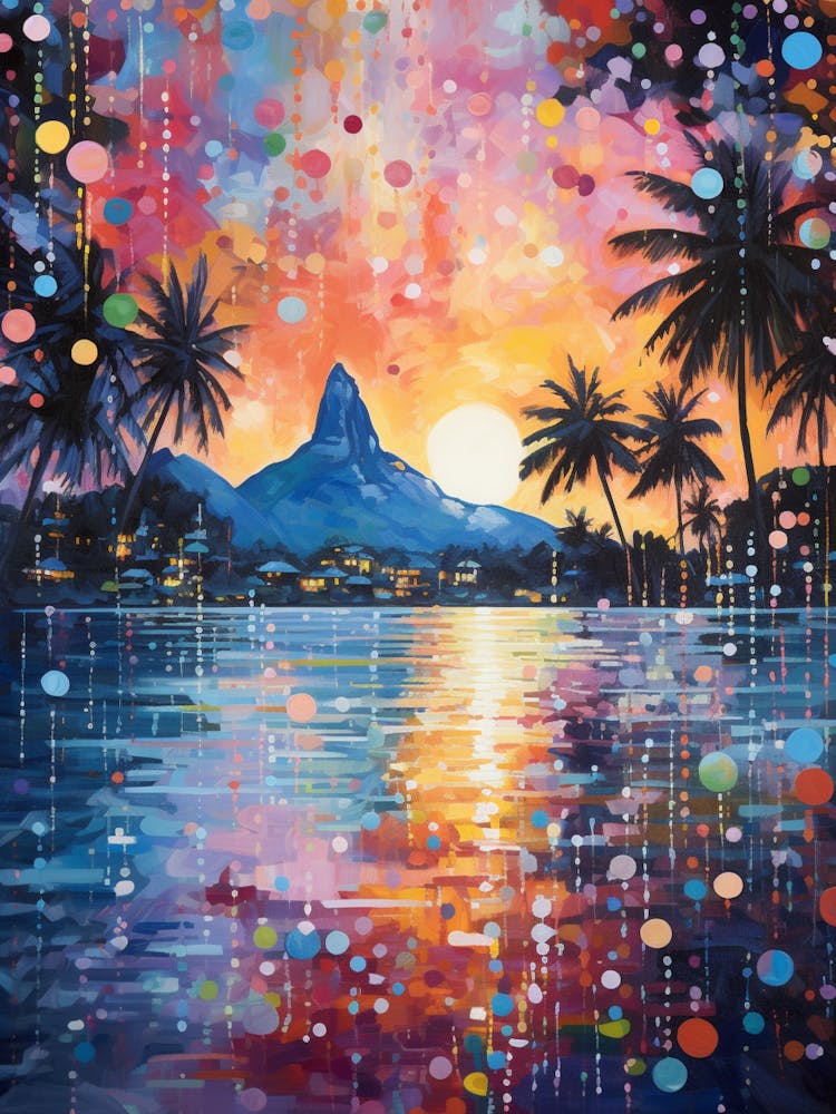 A Painting Of Bora Bora, French Polynesia 3