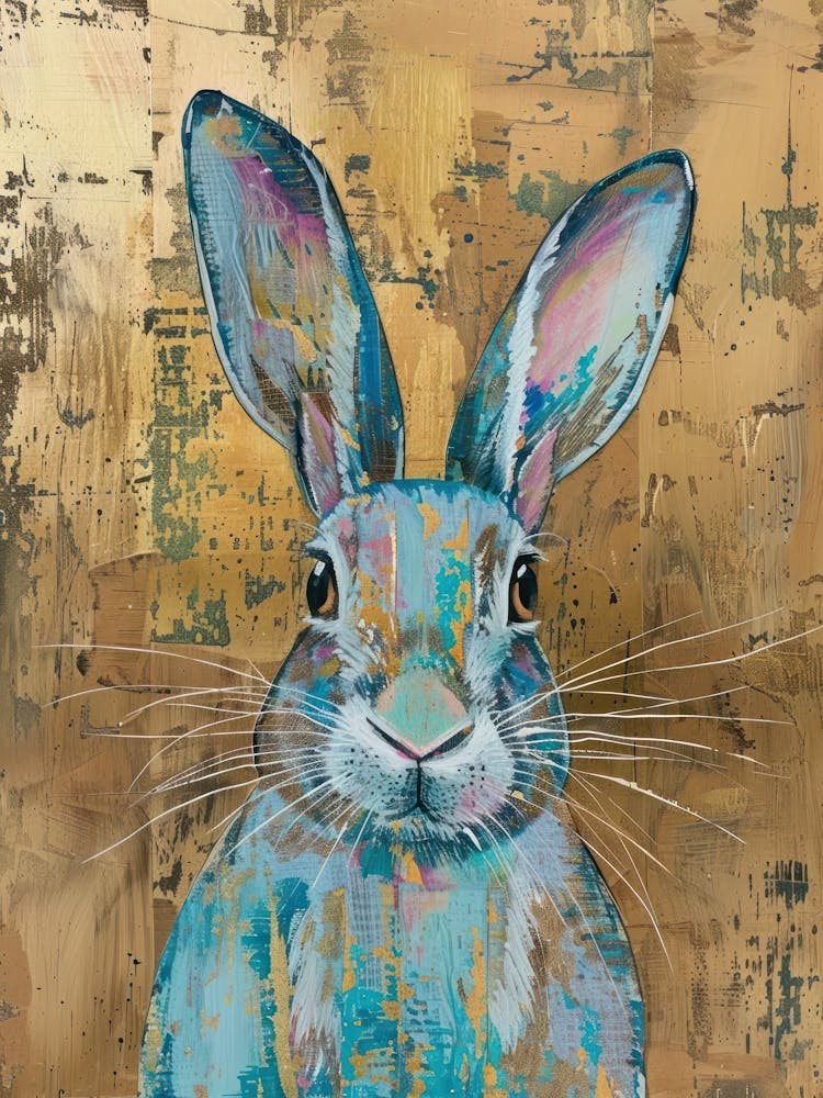 Bunny Gold Effect Collage 5