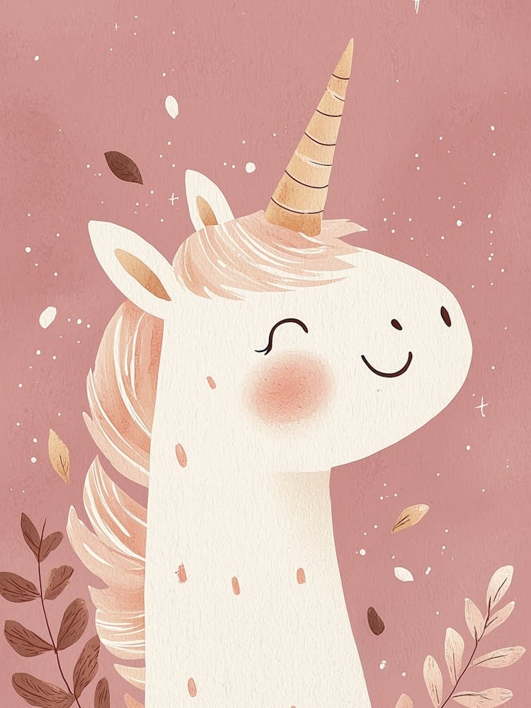 Unicorn, Nursery Wall Art for Kids