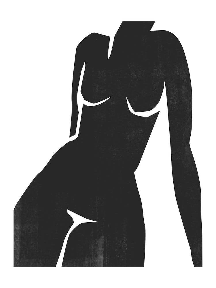 Nude Woodcut
