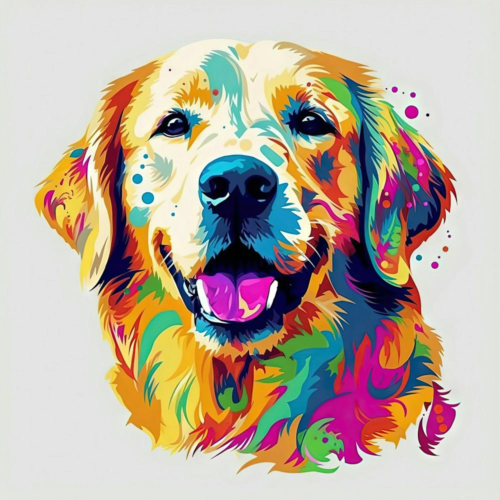 Golden Retriever Painting 6