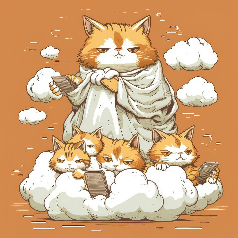 Cat On Cloud