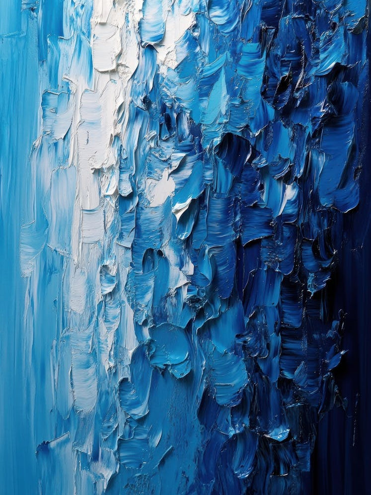 Abstract Of Blue And White