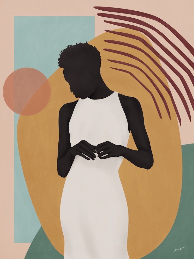 Woman In White Dress