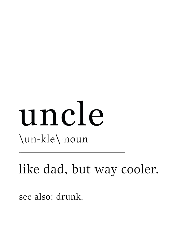 Uncle Definition Poster - Dictionary