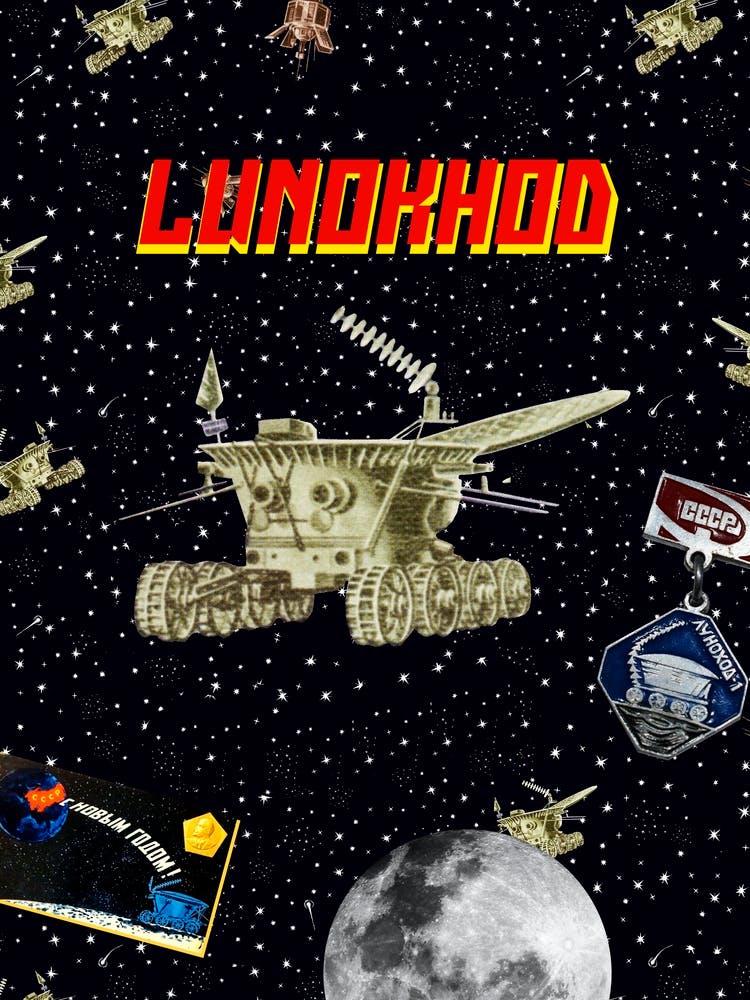 Lunokhod: Gagarin space art — Soviet space art [Sovietwave]