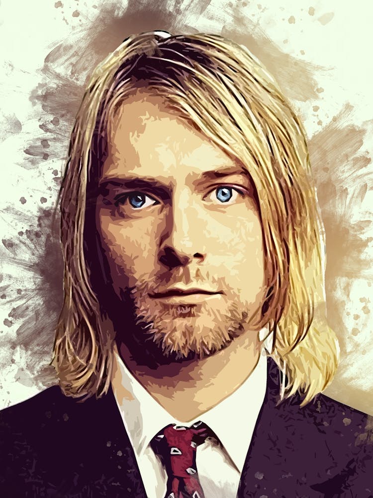 Kurt Cobain Smudge Art