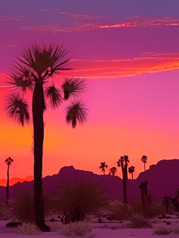 Joshua Tree Retro Sunset 3