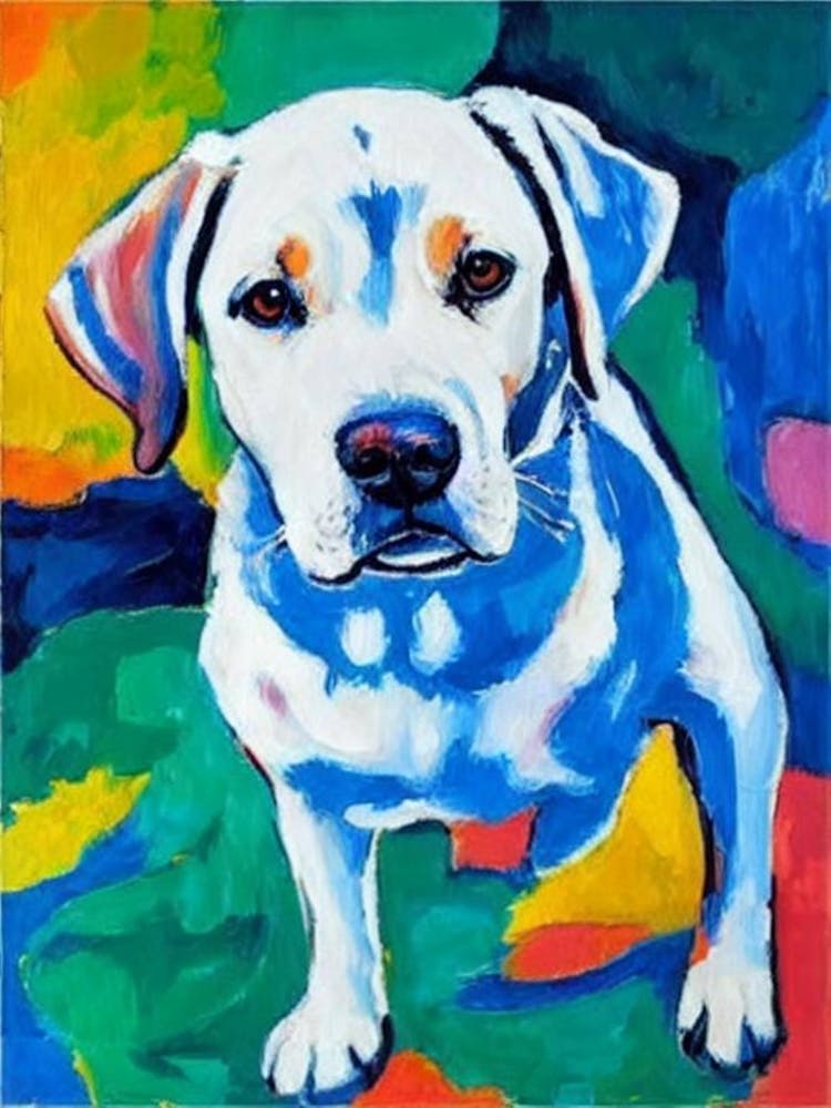 Labrador 5 Fauvist Style Dog