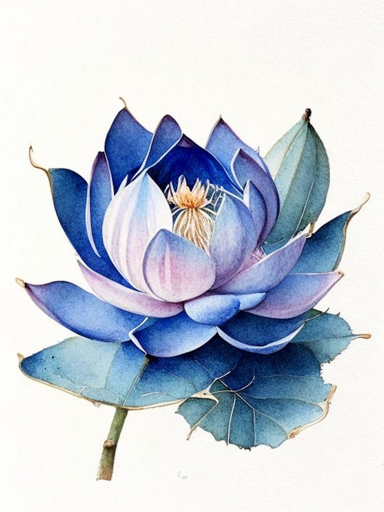 Blue Lotus Watercolour Ink Pencil 3