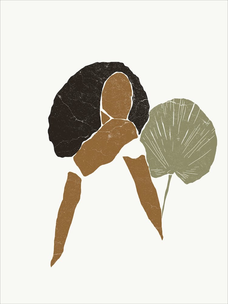 Feuille d'éventail de palmetto bohème II