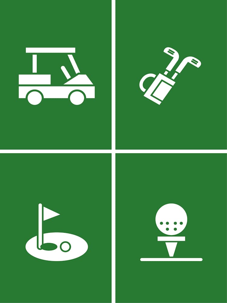 Golf-Symbole Drucke
