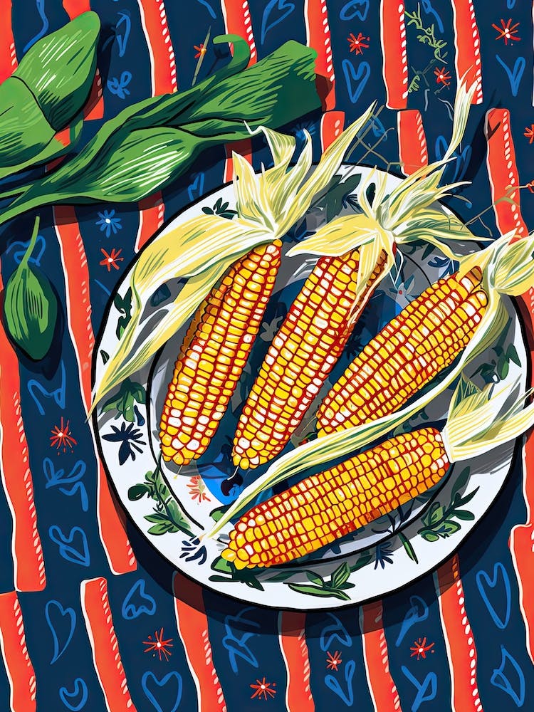 Corn Summer Illustration 2