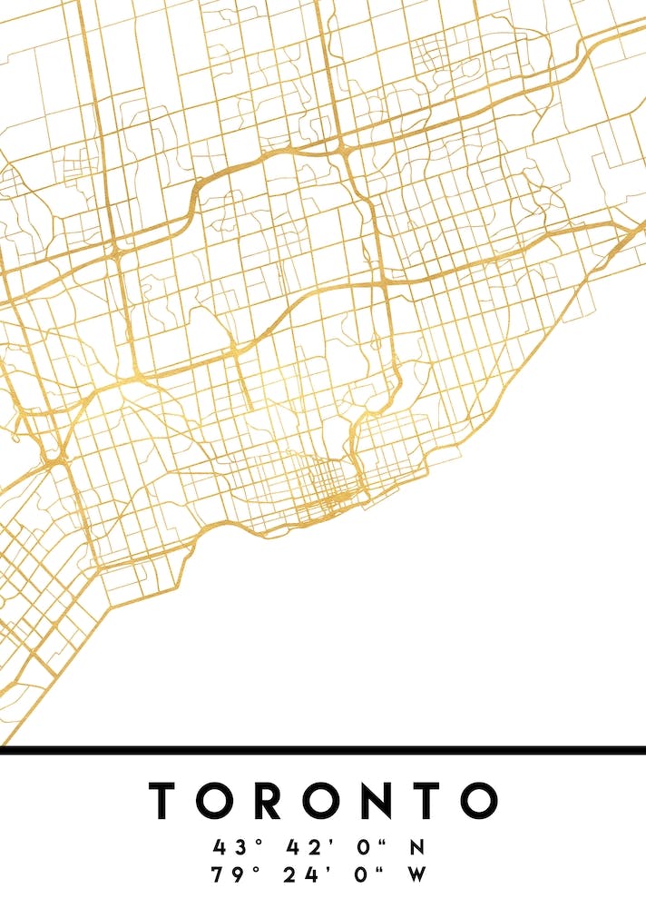 Toronto Canada City Street Map